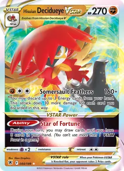 Hisuian Decidueye VSTAR #084