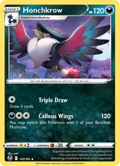 Honchkrow #107