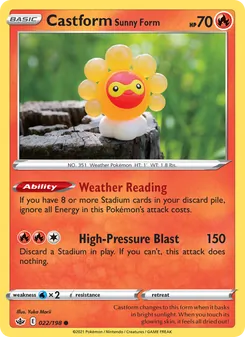 Castform Sunny Form #22