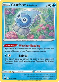 Castform Rainy Form #33