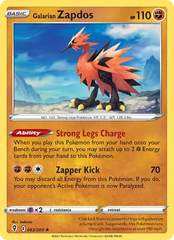 Galarian Zapdos #82