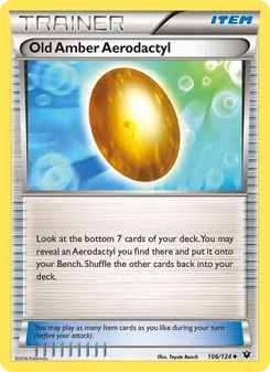 Old Amber Aerodactyl #106