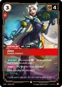Jinx, Demolitionist (Alternate Art) #030a/298