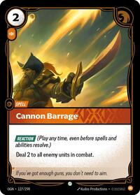 Cannon Barrage #127/298