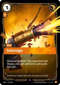 Sabotage #156/298