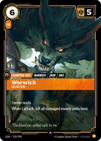 Warwick, Hunter #159/298