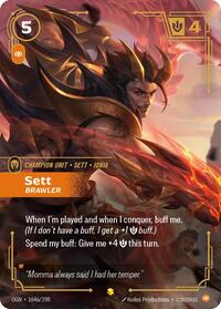 Sett, Brawler (Alternate Art) #164a/298
