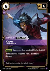 Kayn, Unleashed #189/298