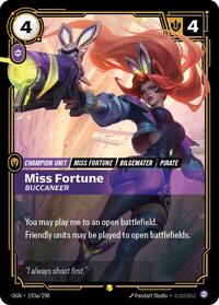 Miss Fortune, Buccaneer (Alternate Art) #193a/298