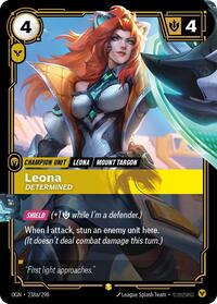 Leona, Determined (Alternate Art) #238a/298