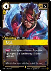 Sett, Kingpin (Alternate Art) #240a/298