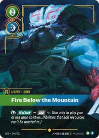 Ornn, Fire Below the Mountain (Overnumbered) #244/221