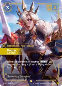 Fiora, Worthy (Alternate Art) #180a/221