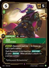 Jax, Unmatched #054/221