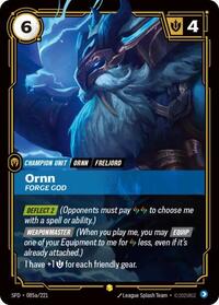 Ornn, Forge God (Alternate Art) #085a/221
