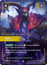 Azir, Sovereign (Alternate Art) #177a/221