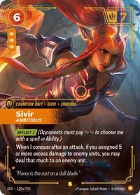 Sivir, Ambitious (Alternate Art) #120a/221