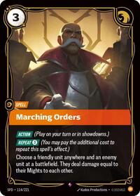 Marching Orders #114/221