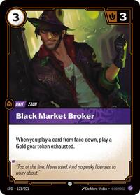 Black Market Broker #121/221
