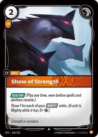 Show of Strength #106/221