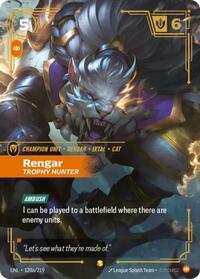 Rengar, Trophy Hunter (Alternate Art) #120a/219