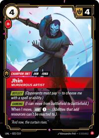 Jhin, Murderous Artist #022/219