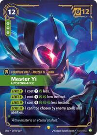 Master Yi, Unstoppable (Alternate Art) #059a/219