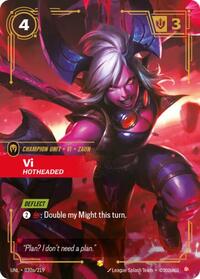 Vi, Hotheaded (Alternate Art) #030a/219