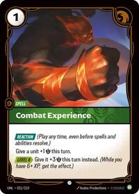 Combat Experience #031/219