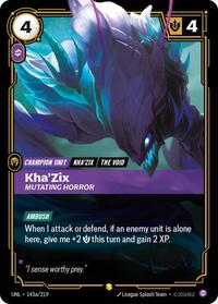 Kha'Zix, Mutating Horror (Alternate Art) #143a/219