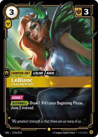 LeBlanc, Fragmented (Alternate Art) #172a/219