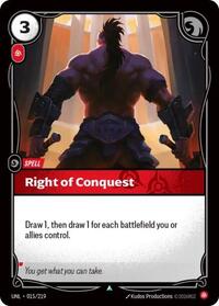 Right of Conquest #015/219