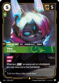 Vex, Mocking (Alternate Art) #055a/219