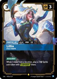 Lillia, Fae Fawn (Alternate Art) #082a/219