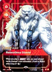 Volibear, Relentless Storm (Metal) (Prize Wall) #249/298