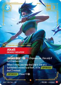 Akali, Deadly Weapon #021/166