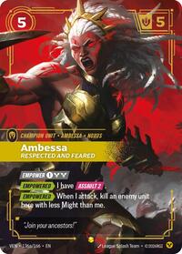 Ambessa, Respected and Feared (Alternate Art) #136a/166