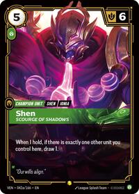 Shen, Scourge of Shadows (Alternate Art) #042a/166