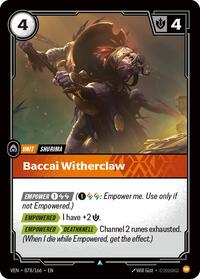 Baccai Witherclaw #078/166