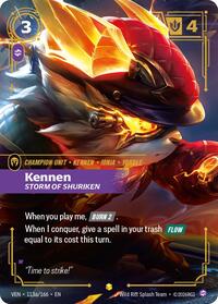 Kennen, Storm of Shuriken (Alternate Art) #113a/166