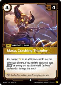 Masa, Crashing Thunder #120/166
