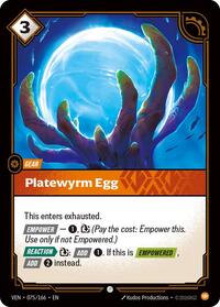 Platewyrm Egg #075/166