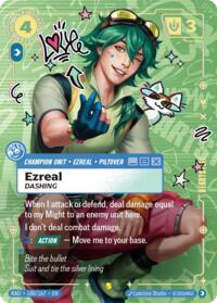 Ezreal, Dashing (Heartsteel Overnumbered) #180/167