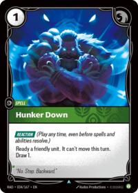 Hunker Down #034/167