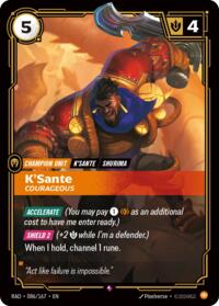 K'Sante, Courageous #086/167