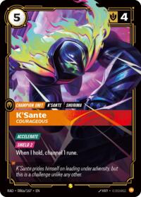 K'Sante, Courageous (Alternate Art) #086a/167