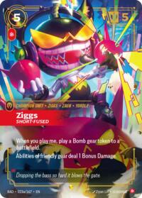 Ziggs, Short-Fused (Alternate Art) #023a/167