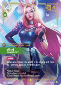 Ahri, Confident (K/DA Special Art Card) #SP1/005