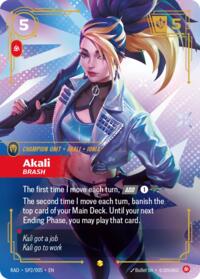 Akali, Brash (K/DA Special Art Card) #SP2/005