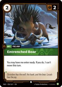 Entrenched Boar #026/167